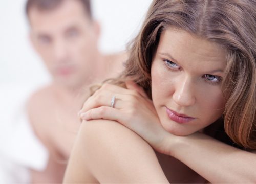 Couple dealing with sexual dysfunction