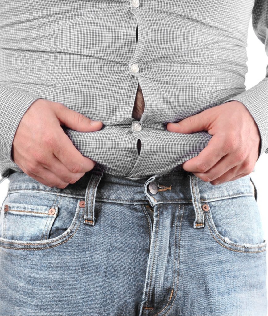 Man's gut