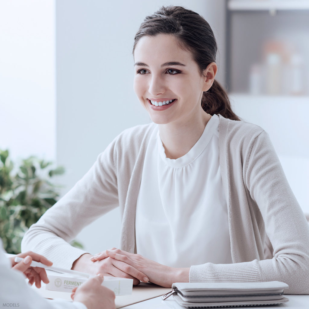 Woman at a doctor's consultation