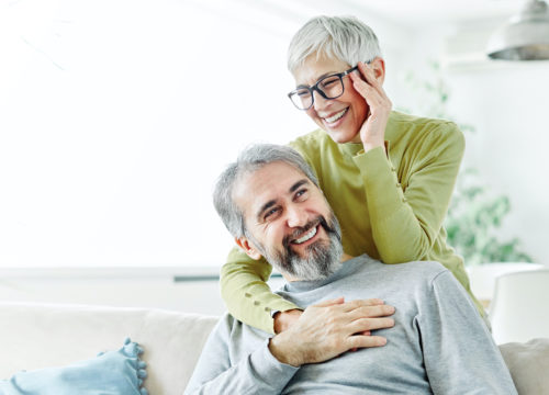 older couple with gray hair