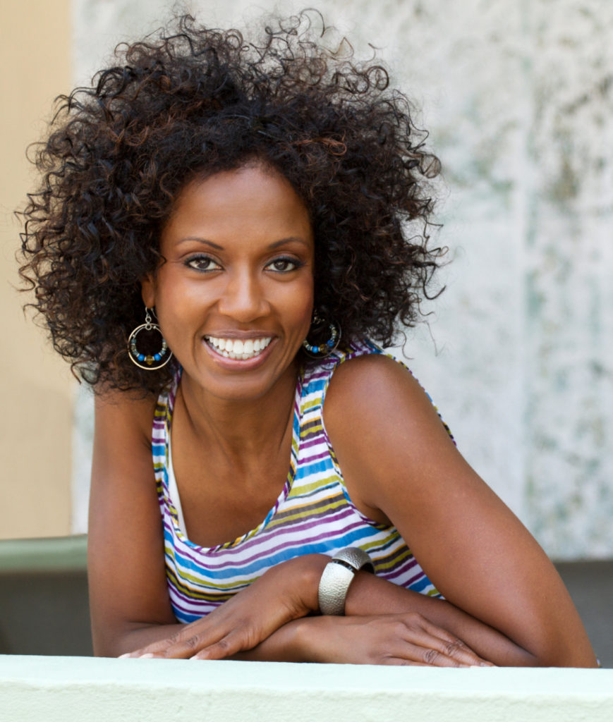 Smiling woman wearing a tank top