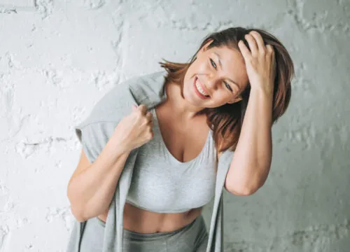 Photo of a happy woman
